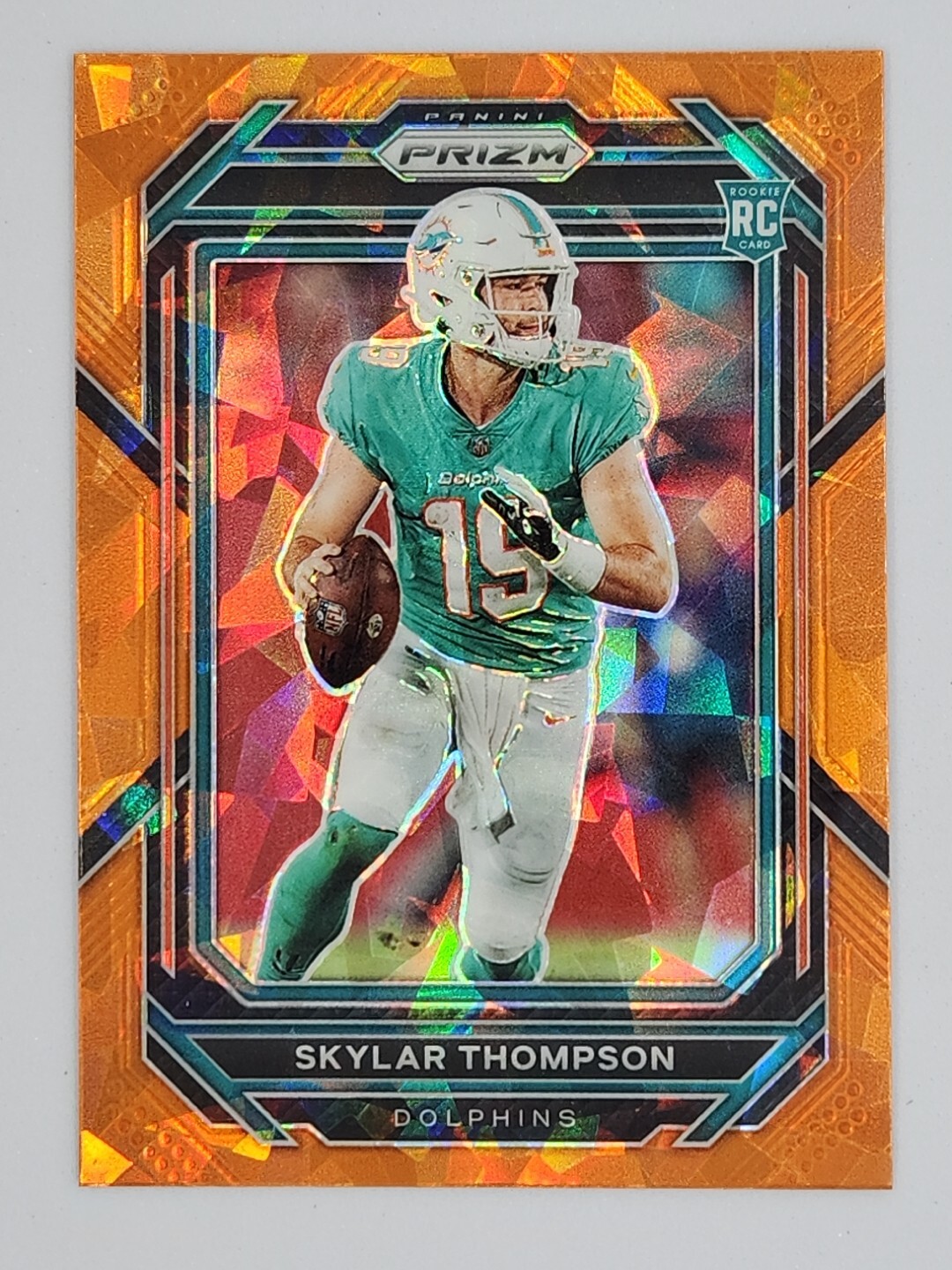 2022 Panini Prizm - Rookies Orange Ice Prizm #354 Skylar Thompson (RC) Dolphins