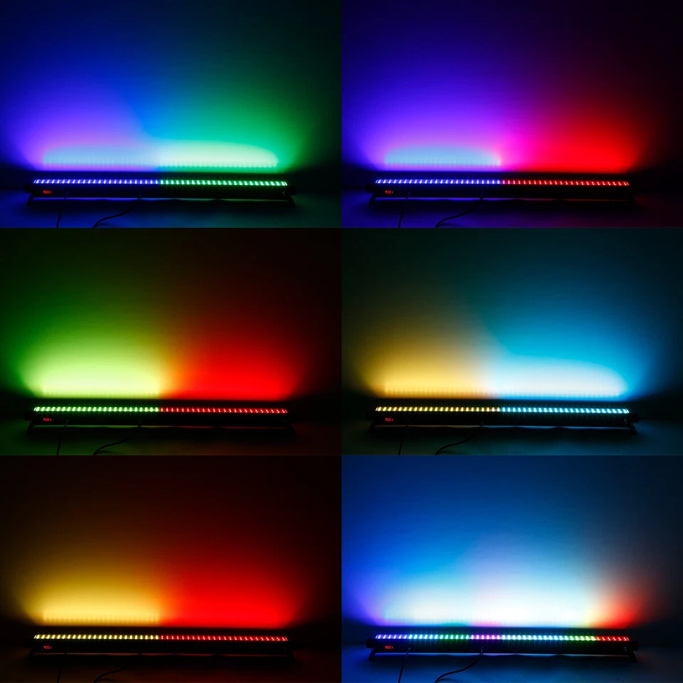 DMX Wall Wash Bar Light RGB 144 LED Strobe Effect DJ Party Stage Lighting Bar - Image 3 of 4