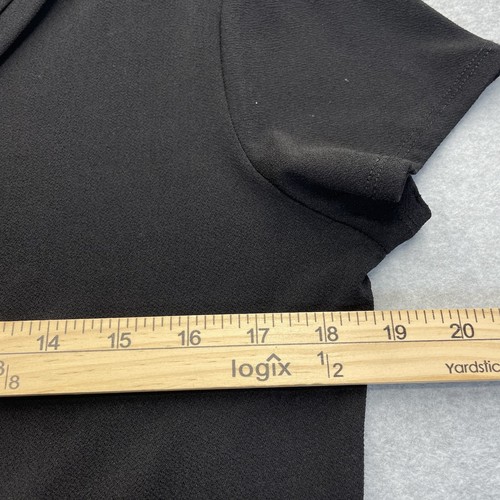 Jaclyn Smith Shirt Womens Medium Black Casual Top Lightweight Slim and Smooth - Picture 4 of 8
