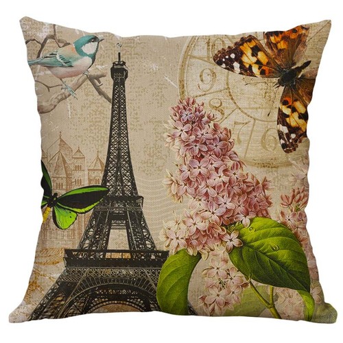 Funda de almohada vintage de la Torre Eiffel de 18 x 18 funda de almohada funda de cojín - Imagen 30 de 30