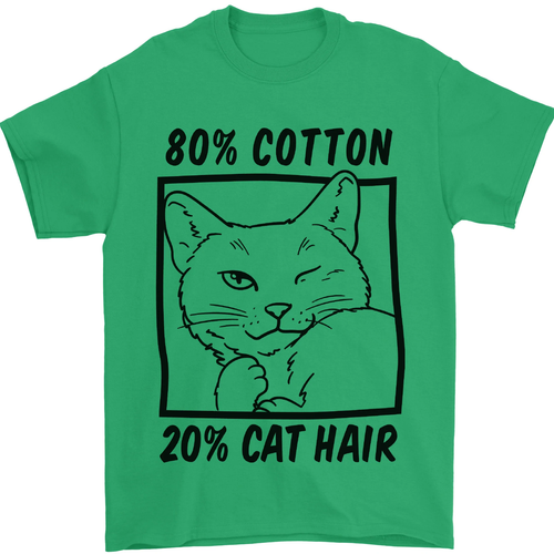 Part Cotton Part Cat Hair Funny Mens T-Shirt 100% Cotton - Picture 45 of 102