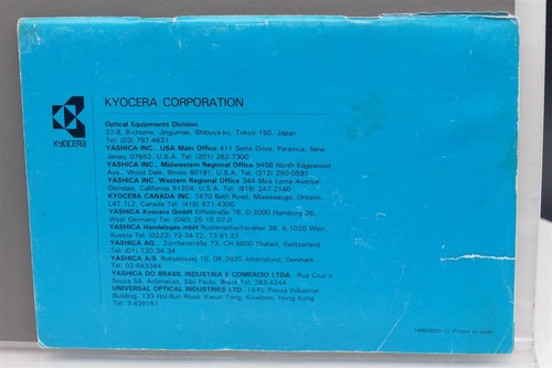 Manual súper original Yashica FX-3 FX-7 en inglés, alemán, francés y español - Imagen 2 de 2