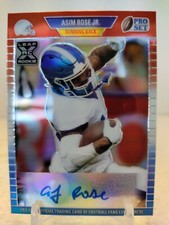ASIM ROSE JR.  AUTO #/10 Red White Blue PRIZM 2021 Leaf Pro Set Metal XRC ROOKIE