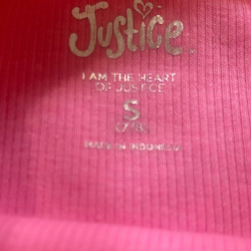 NWT Justice Girl's Cotton Blend Palm Tree Embellished Bandana Tank Top (S 7/8) - 第 3/6 張圖片