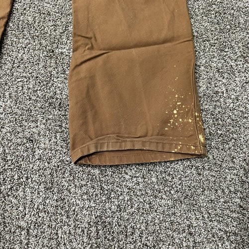 Carhartt Pants Mens 38 Relaxed Fit Workwear Work Straight Beige Canvas USA 38x32 - Picture 8 of 18