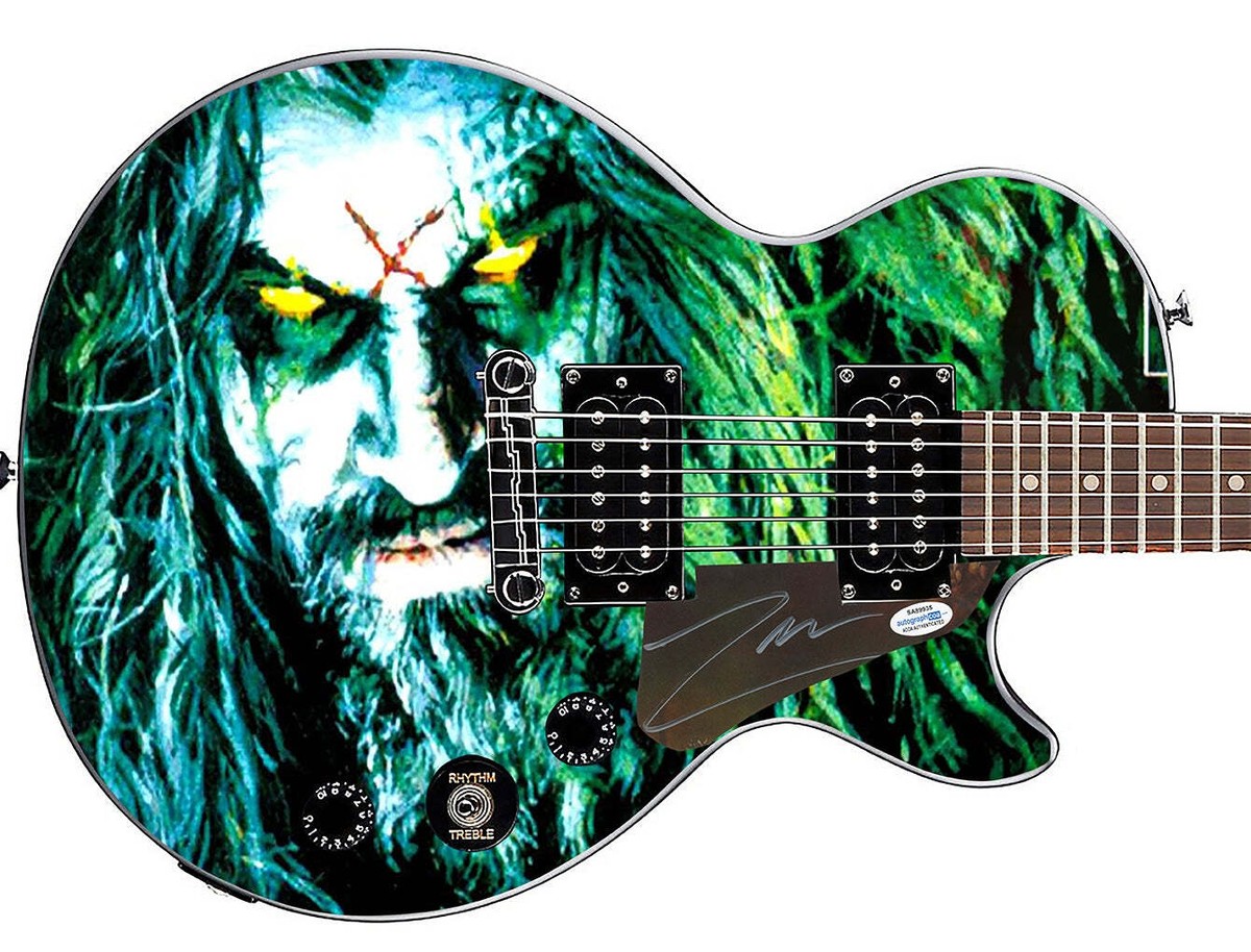 Rob Zombie Hellbilly Deluxe Signed Gibson Epiphone Les Paul