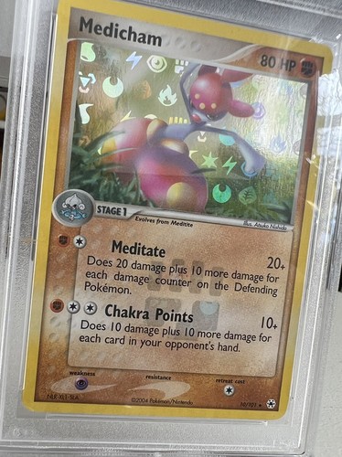 Medicham EX Hidden Legends Reverse Holo 10/101 PSA 8 Mint Pokemon 2004 - Picture 4 of 7