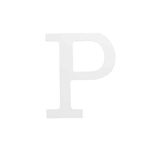 Letras de madera P, 4,3 pulgadas letras de madera signo decoración para hágalo usted mismo