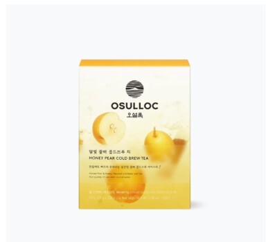 Osulloc Honey Pear Cold Brew Tea 20 Sticks | Korean Iced Fruit Tea Blend