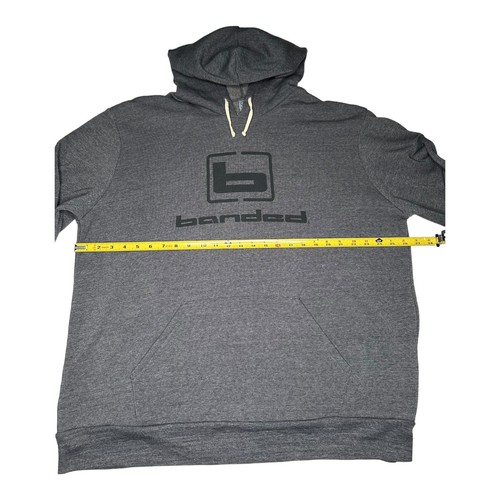 Banded Hunting Gear Sweatshirt Logo Hoodie Mens 3XL Fleece Pullover Gray - Picture 6 of 8