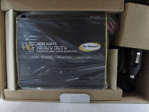 Go Power GP-400HD 400 Watt Heavy-Duty Modified Sine Wave Inverter - Picture 3 of 3