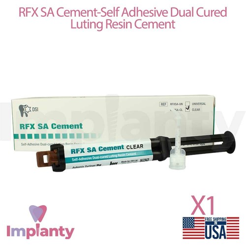 Dental RFX SA Permanent Fixation Cement 9g Light Cure And Self Cure Dentistry - Afbeelding 1 van 6