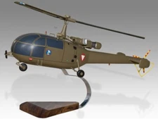 Aerospatiale Alouette III Desk Wood Helicopter New Model Large Scale 1/24