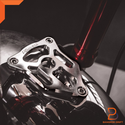 KIT DE PROTECCIÓN DE BARRO GUARDABARROS DELANTERO DE BAJADA CNC NEGRO PARA HONDA MONKEY Z 125 MA TODAS LAS GEN - Imagen 3 de 8
