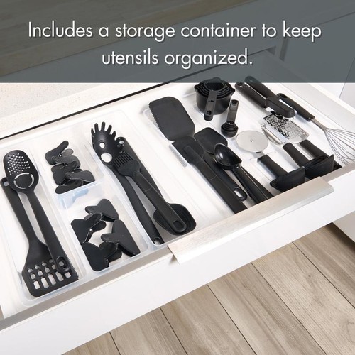 36 Piece Kitchen Gadget Set Cooking Utensils Organizer Durable Modern Design New - Picture 11 of 18