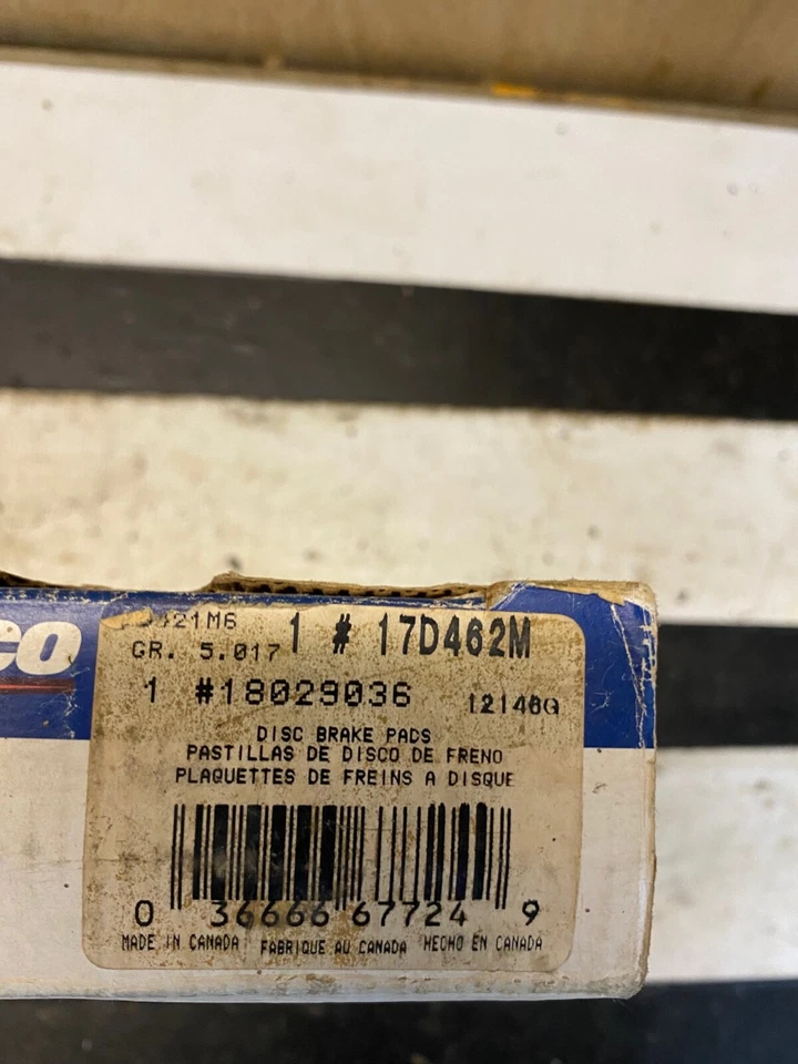 Pastillas de freno Acdelco como nuevas OEM 89-06 Nissan 240sx, Infiniti G20 Stanza Sentra Axxess Foto 3 de 3