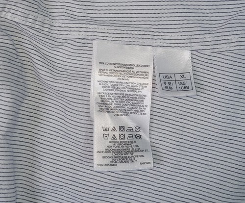 BROOKS BROTHERS REGENT FIT HERREN HEMD, Gr. XL, blau, Lng Slv, Knopfleiste, gestreift - Bild 12 von 14