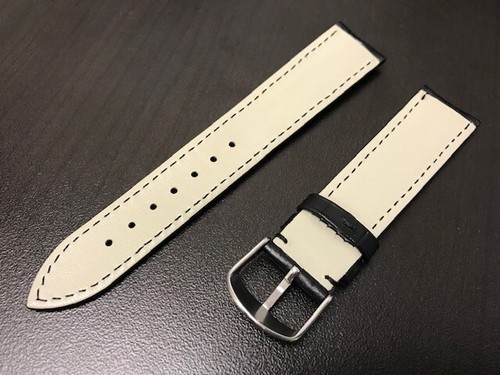 20 mm Universal Krokodil Muster Leder Uhrenarmband Armband für Fossil Seiko Moto - Bild 3 von 5