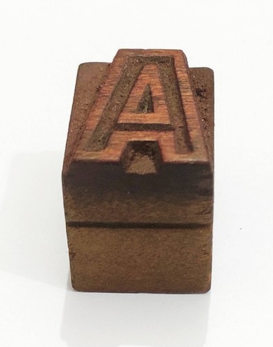 Vintage Letterpress 26 A To Z Letters Wood Type Printers Block Collection#Tx-111 - Picture 8 of 12