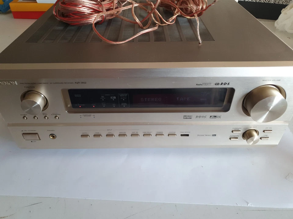Denon AVR-3802 Highend Dolby Digital DTS 7.1 Receiver Gold - Bild 2 von 4