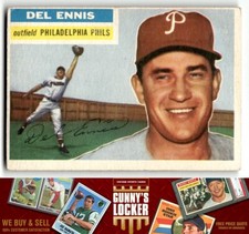 1956 Topps Del Ennis 220 Philadelphia Phillies
