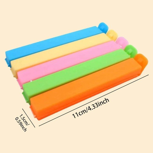 10 Pcs Reusable Food Sealing Clips Keep Snacks Fresh for Home & Business - Picture 2 of 13