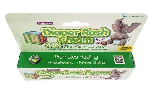 Natureplex Diaper Rash Cream for babies with Aloe 40% Zinc Oxide cream 1.5 oz tu - Bild 5 von 12