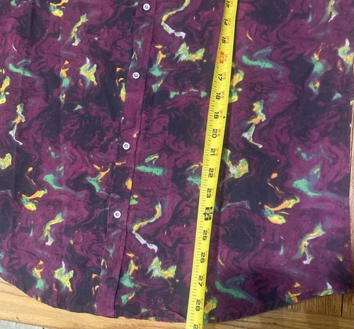 CR-24 Bordo Cromato Button Up Shirt Size XL Abstract Print - Picture 6 of 7