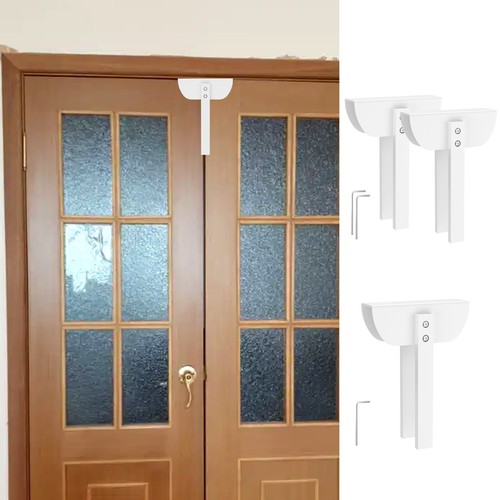 1Pc/2Pcs Closet Door Lock Childproof Bifold Door Lock Aluminium Alloy