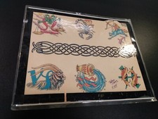 Vintage tattoo flash sheet art studio art flashes originals shading wow M1