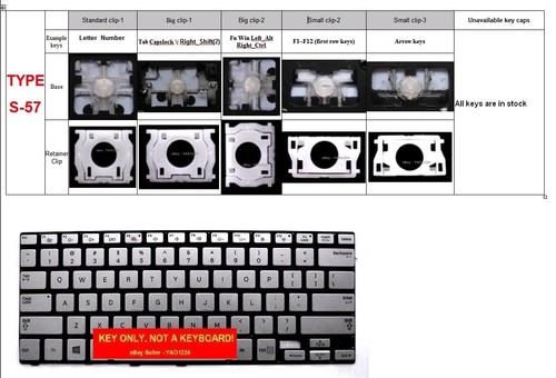 SAMSUNG Keyboard KEY - NP740U3E 740U3E  - Picture 2 of 2