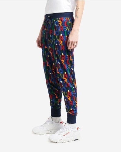 NUEVO Polo Ralph Lauren Para Hombres Estampado Completo Dormir Pantalones Jogger Talla XL NUEVO CON ETIQUETAS - Imagen 2 de 3