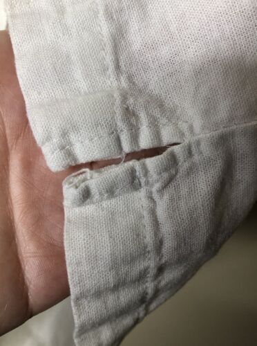 Linen Pants 16W Bright White Cropped Wide Leg Pull-On w/Elastic Waistband - Picture 3 of 9