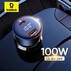 Chargeur de voiture Baseus PD 100W charge rapide QC4.0 charge rapide pour iPhone Samsung