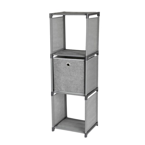 Fabric Cabinet Storage Unit Chest Drawers Metal Frame Organiser Bedside Table - Picture 10 of 13