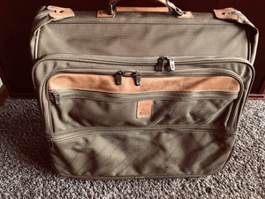 leather rolling garment bag