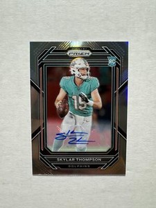 2022 Panini Prizm #354 Skylar Thompson Silver Prizms Rookie Card RC Auto