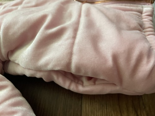 Epic Threads Little Girls  Pink Velvet and Faux-Fur Puffer Jacket,Size 4 AB-67 - Picture 4 of 6