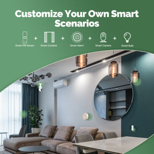 Sensor PIR inteligente WiFi MOES inalámbrico cuerpo humano IR detector de movimiento seguridad para el hogar - Imagen 5 de 18
