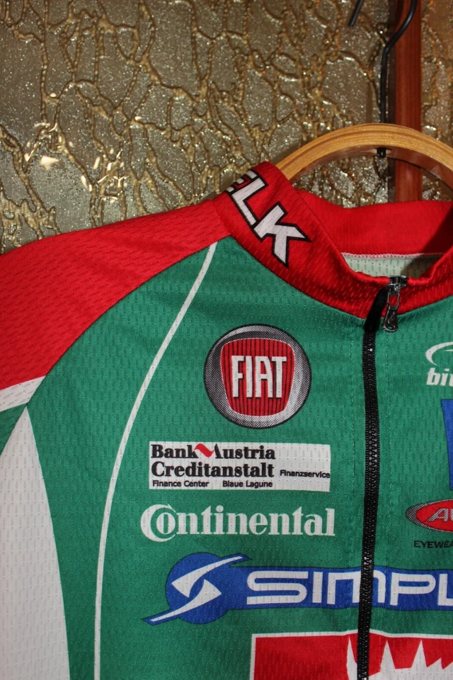 Vintage Biemme Fiat Bank Austria Continental ELK Tirol Team cycling jersey shirt - Image 2 of 4