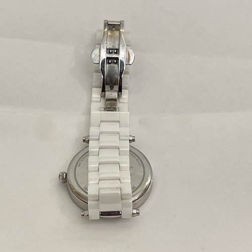 VICENCE WEISSES KERAMIKBAND UHR mit RÖMISCHEN ZIFFERN .925 STERLINGSILBER GEHÄUSE  - Bild 12 von 12