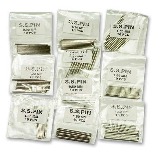 PINS FOR STRAP BRACELET LINKS X100 10 sizes 0.8mm - 1.8mm adding removing links - Picture 2 of 2