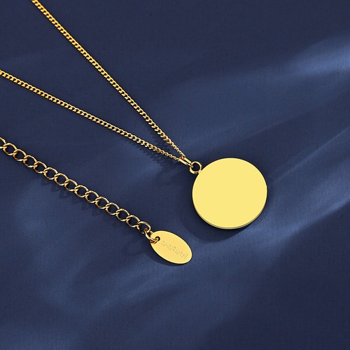 BENIAMINO Edelstahl Kette Anhänger Natur Kristall Stein GG Vacuum Plating OVP - Bild 4 von 12