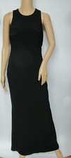 Xscape Dress Size 6 Black Knit Sleeveless Open Zip Back Wedding Party Gown