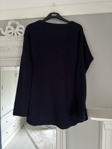 Ba&Sh Navy Jumper Size 1 8/10 Equivalent - Picture 4 of 4