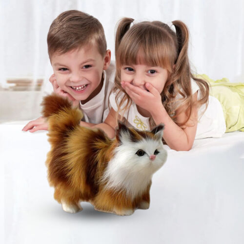 Realistic Persian Cat Plush Toys Stuffed Lovely Animal Doll Ornaments Kids Gift - Picture 8 of 14