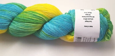 Gusto Wool - Handpainted Ada Superwash Merino Sock - 1303 Sun Splash