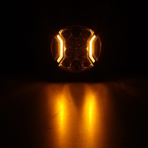Auxbeam 4PCS 5" LED Work Light Driving Pods Side Shooter w/ Amber DRL & Cover - Foto 10 di 12