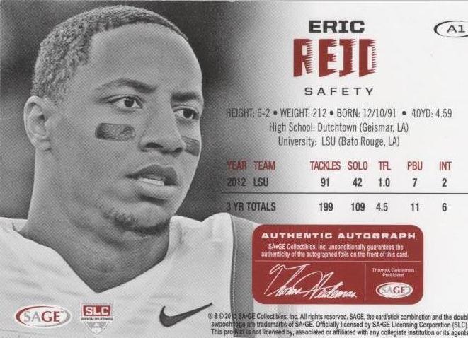 2013 SAGE Hit Eric Reid #A1