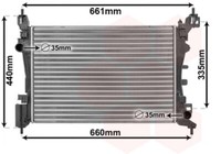 VAN Wezel WasserküHler Mechanisch GefüGt FüR Fiat Grande Punto 199_ 1.4